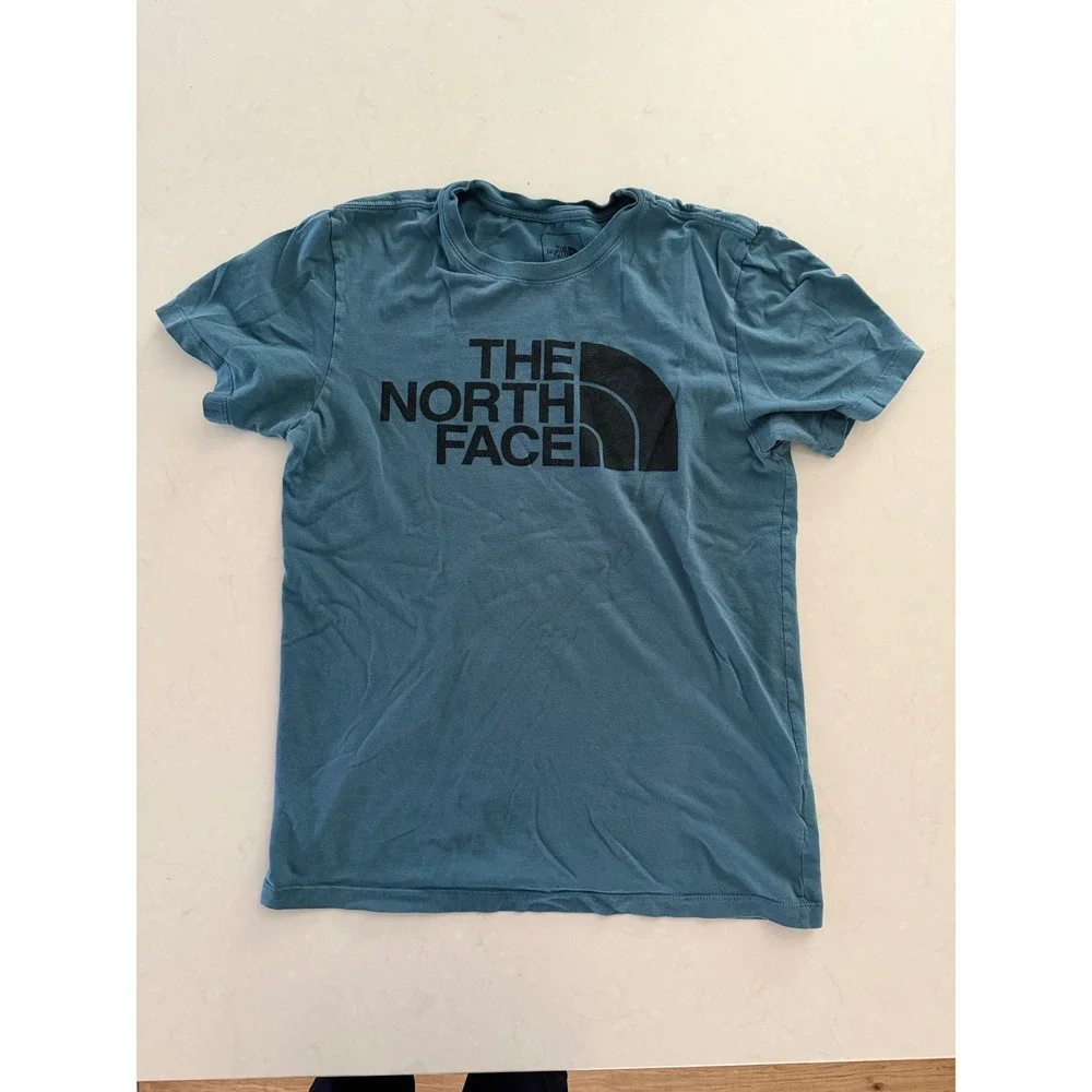 The‎ North Face Mens Half Dome Graphic T-Shirt Blue Short Sleeve Logo Tee Small